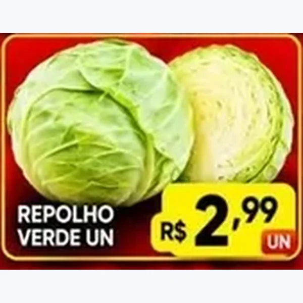 Recorte do encarte de Repolho Verde