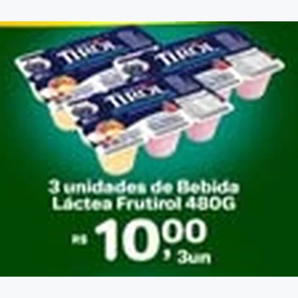 Recorte do encarte de Bebida Láctea Frutirol 480 g