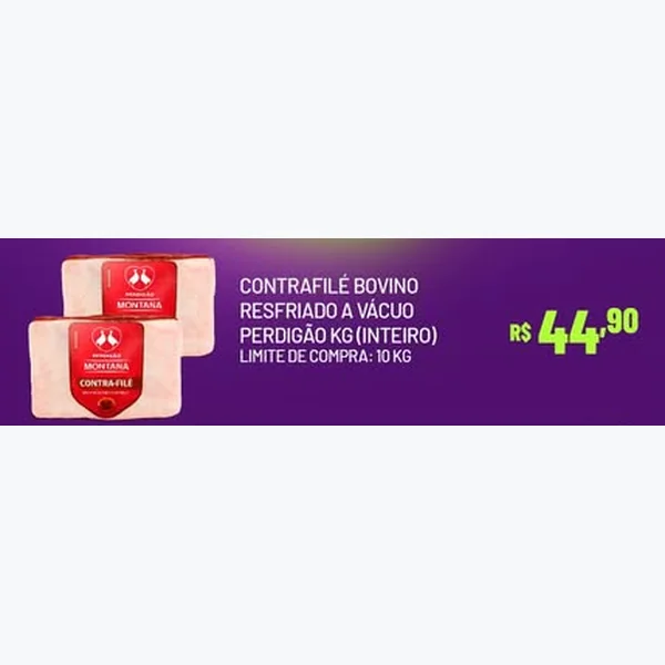 Recorte do encarte de Contrafilé Bovino Resfriado a Vácuo Perdigão