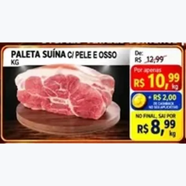 Paleta Suína C/ Pele e Osso