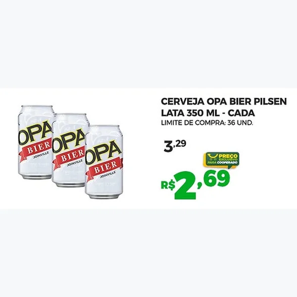 Cerveja Pilsen Opa Bier 350 ml