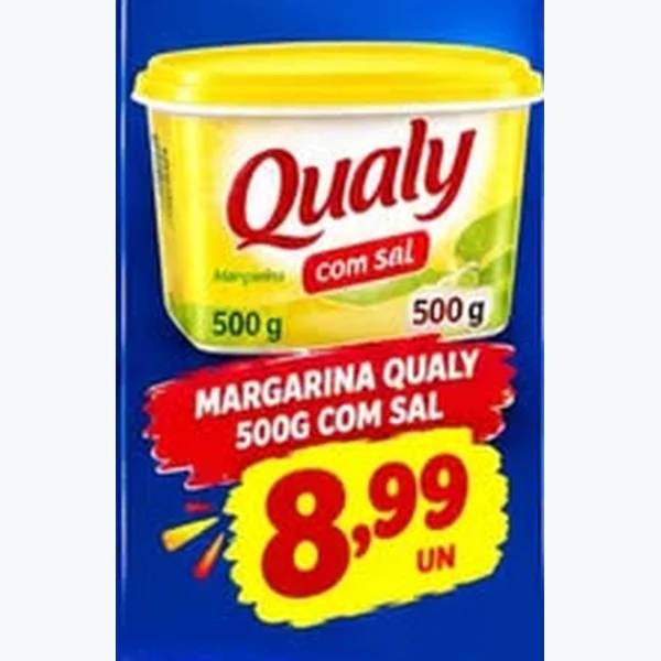 Recorte do encarte de Margarina com Sal Qualy 500 g