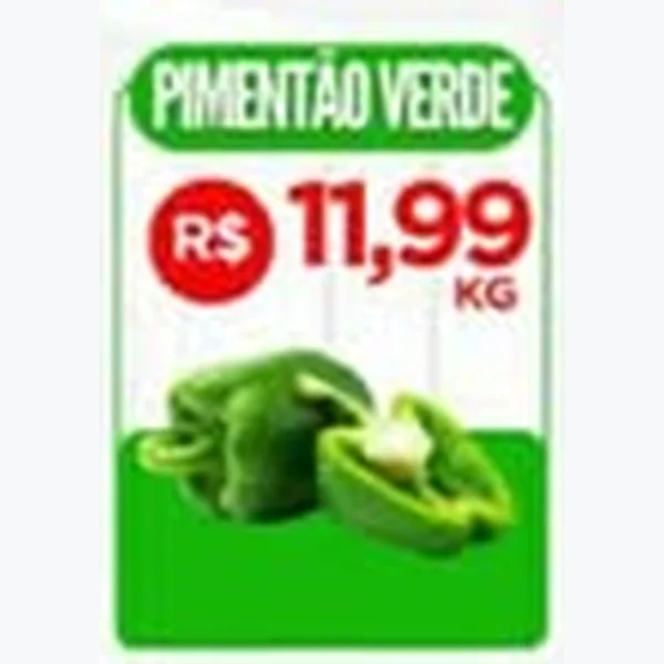 Recorte do encarte de Pimentão Verde