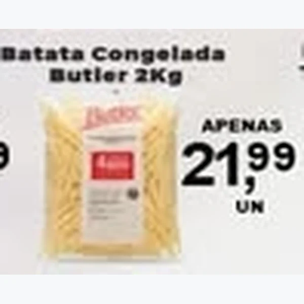 Recorte do encarte de Batata Congelada Butler 2 kg