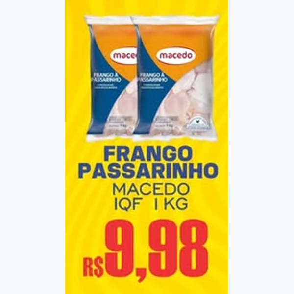 Recorte do encarte de Frango a Passarinho Iqf Macedo 1 kg