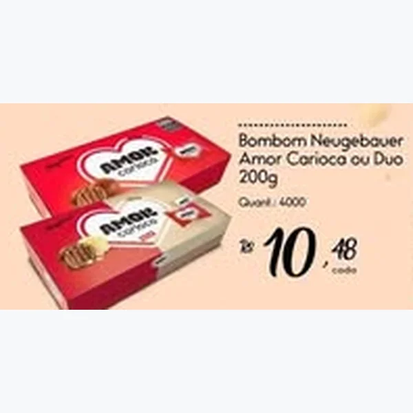 Recorte do encarte de Bombom Duo Neugebauer 200 g