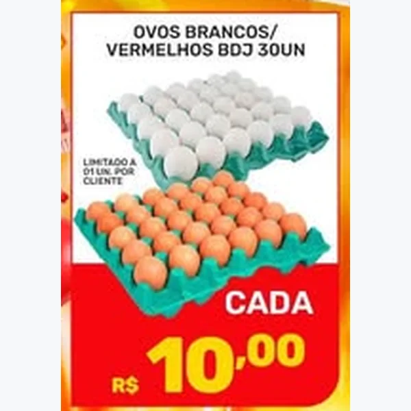 Recorte do encarte de Ovos Vermelhos 30 un