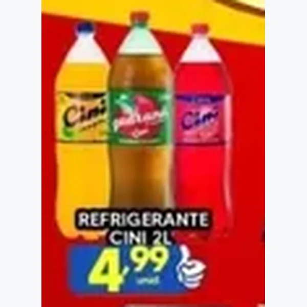 Recorte do encarte de Refrigerante Cini 2 L