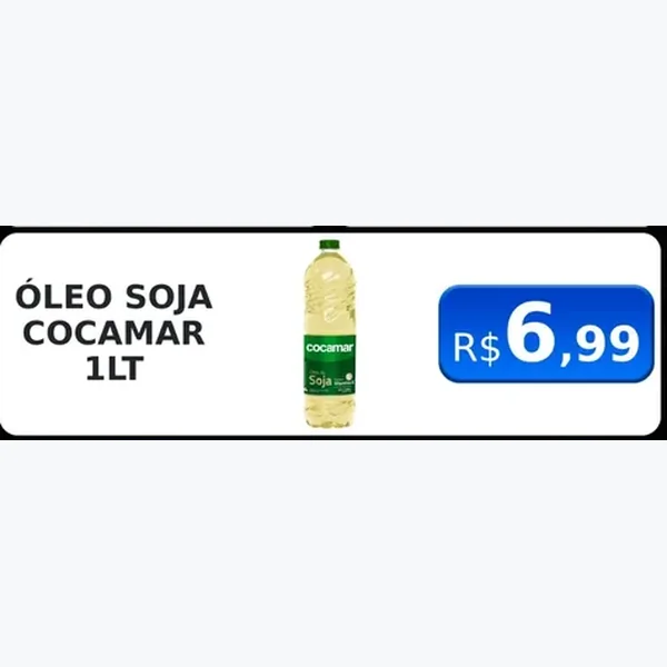 Recorte do encarte de Óleo de Soja Cocamar 1 L