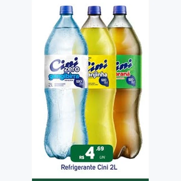 Recorte do encarte de Refrigerante Cini 2 L
