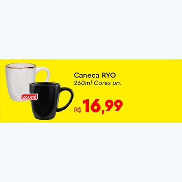 Recorte do encarte de Caneca Ryo 260 ml