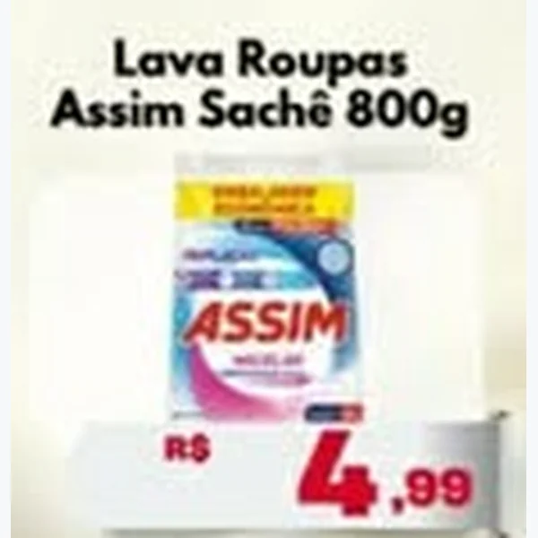 Recorte do encarte de Lava Roupas Micelar Assim