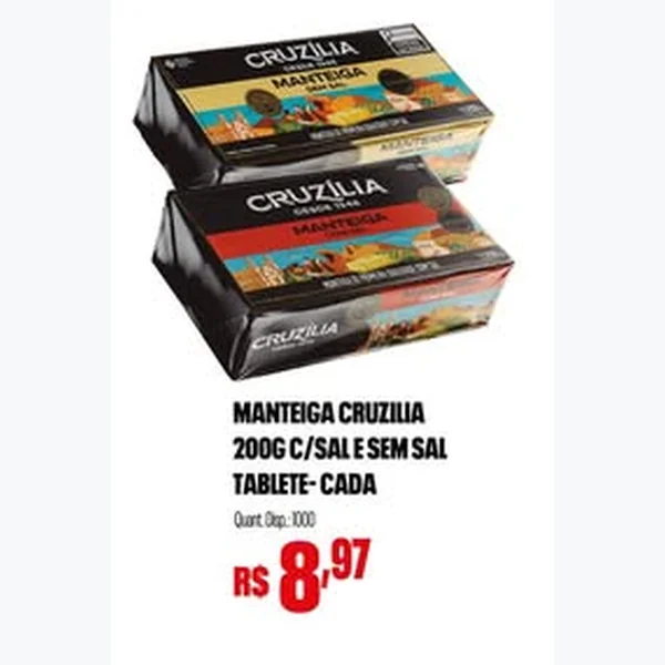 Manteiga com Sal Cruzília 200 g