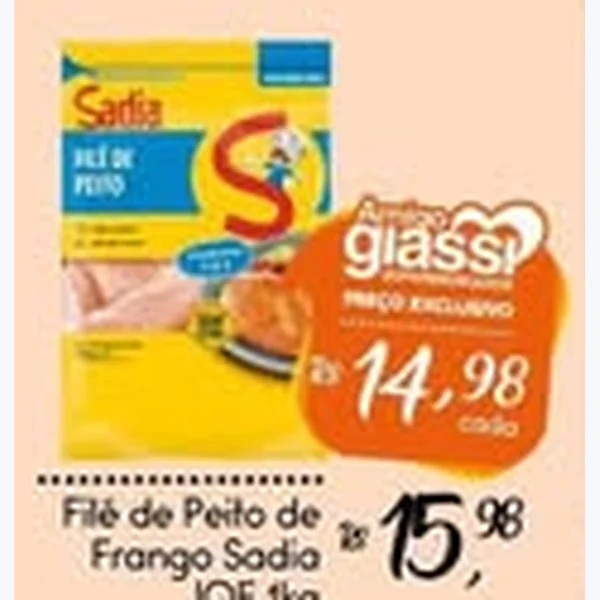 Filé de Peito de Frango Iqf Sadia 1 kg