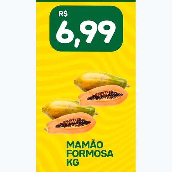 Recorte do encarte de Mamão Formosa