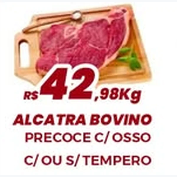 Recorte do encarte de Alcatra Bovino Precoce com Osso
