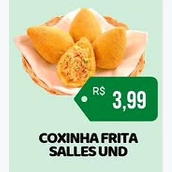 Recorte do encarte de Coxinha Frita Salles