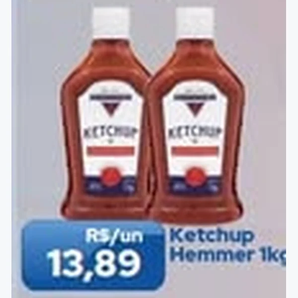 Recorte do encarte de Ketchup Hemmer 1 kg