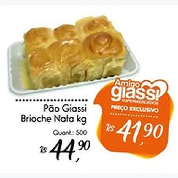 Pão Brioche Nata Giassi