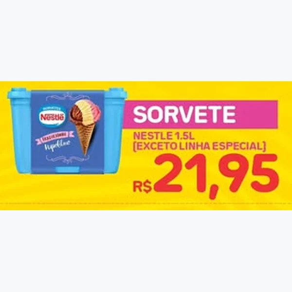 Sorvete Nestlé 1,5 L