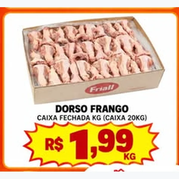 Recorte do encarte de Dorso Frango Friall
