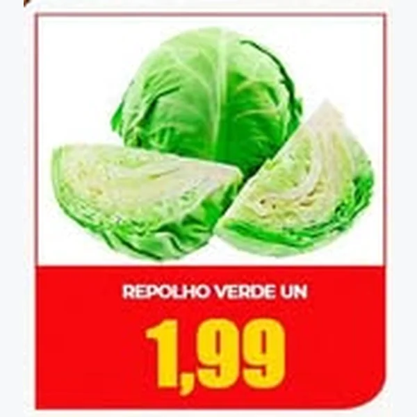 Recorte do encarte de Repolho Verde