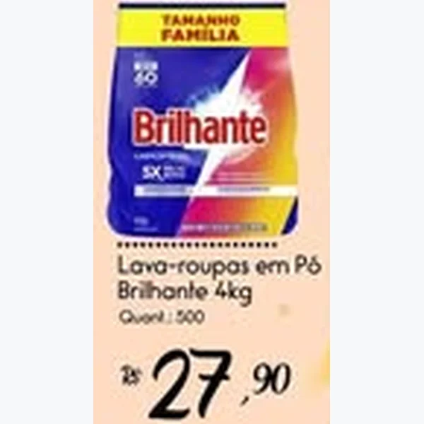 Lava-roupas em Pó Brilhante 4 kg