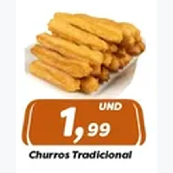 Recorte do encarte de Churros Tradicional