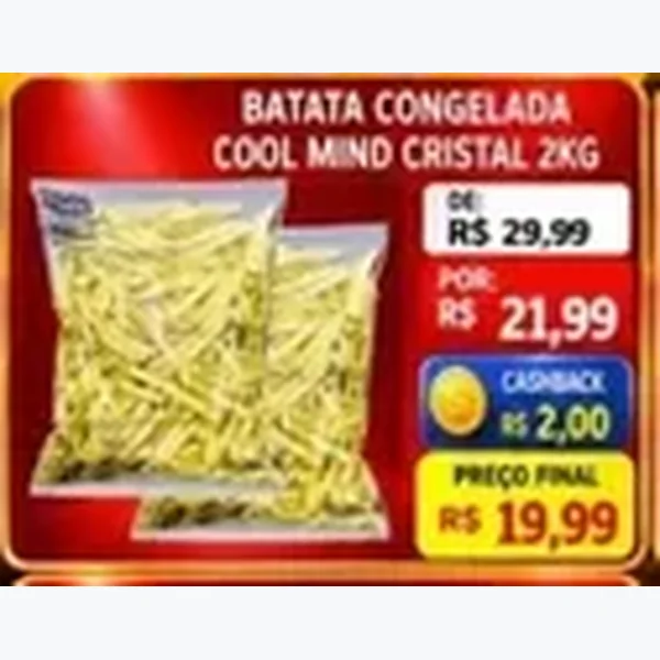Batata Congelada Cool Mind Cristal 2 kg