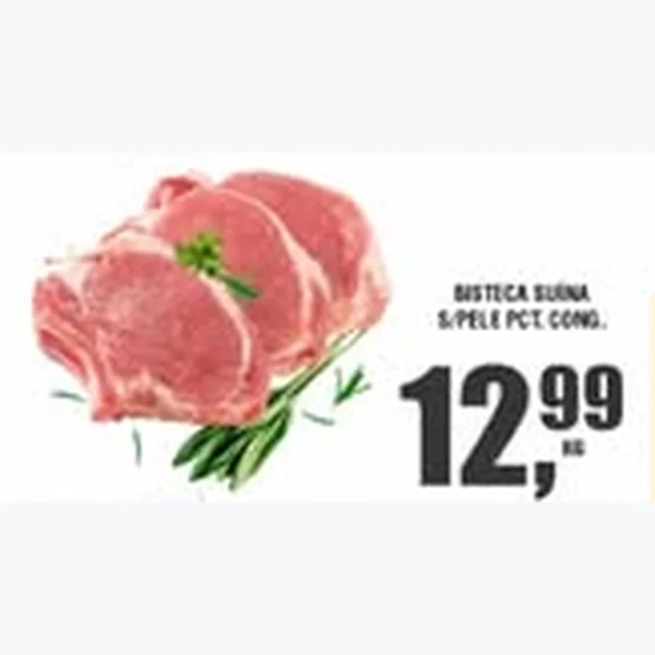 Bisteca Suína S/ Pele Congelada
