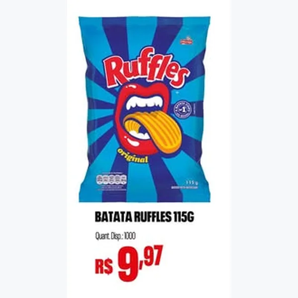 Recorte do encarte de Batata Original Ruffles 115 g