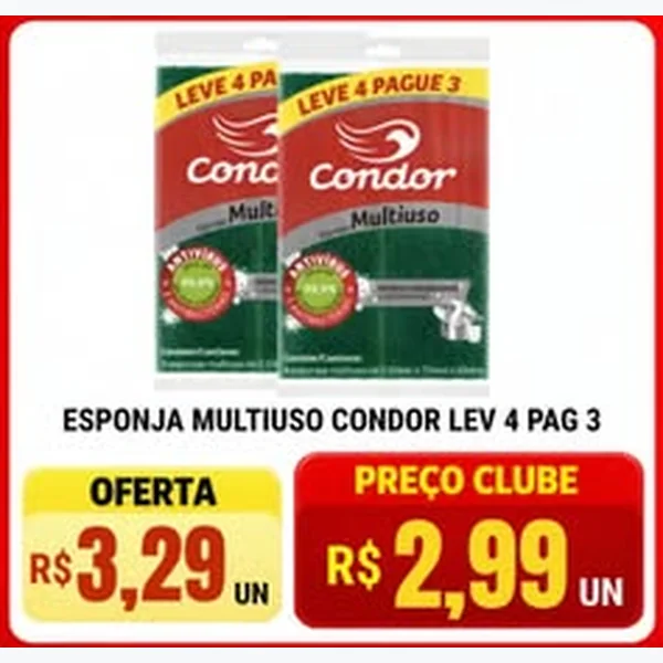 Recorte do encarte de Esponja Multiuso Condor