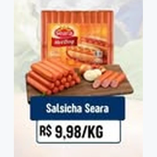 Recorte do encarte de Salsicha Seara