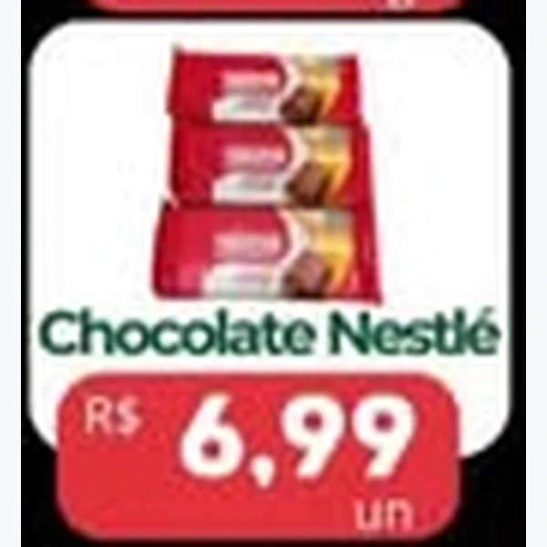 Recorte do encarte de Chocolate Nestlé