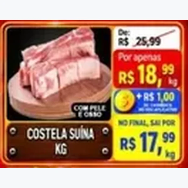 Recorte do encarte de Costela Suína
