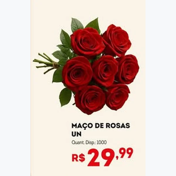 Recorte do encarte de Maço de Rosas