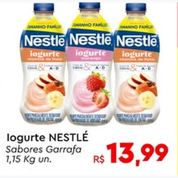 Iogurte Sabores Garrafa Nestlé 1,15 kg