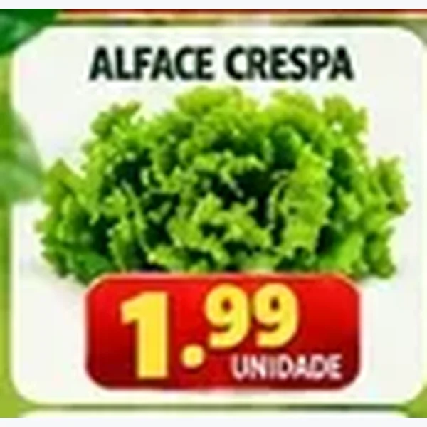 Recorte do encarte de Alface Crespa