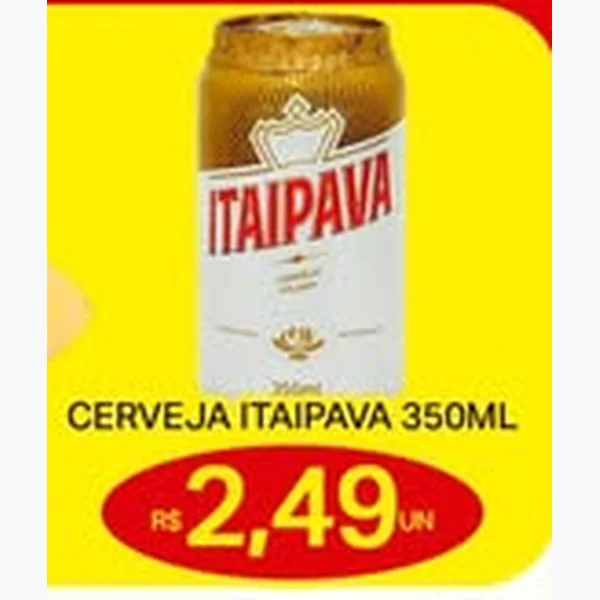 Recorte do encarte de Cerveja Itaipava 350 ml