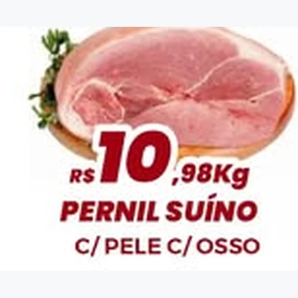 Pernil Suíno com Pele com Osso