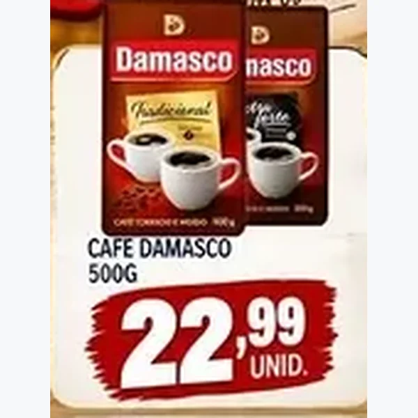 Recorte do encarte de Café Damasco 500 g