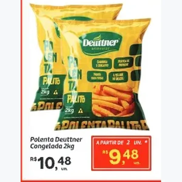 Recorte do encarte de Polenta Deuttner 2 kg