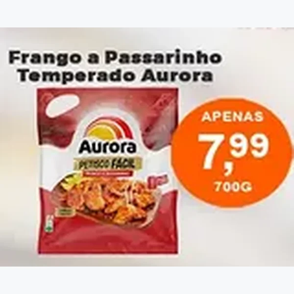 Frango a Passarinho Temperado Aurora 700 g