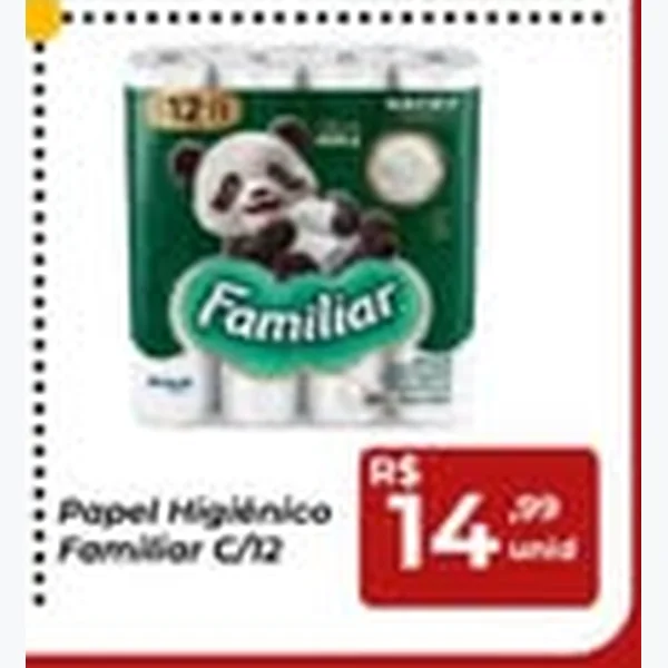 Papel Higiênico Familiar 12 un