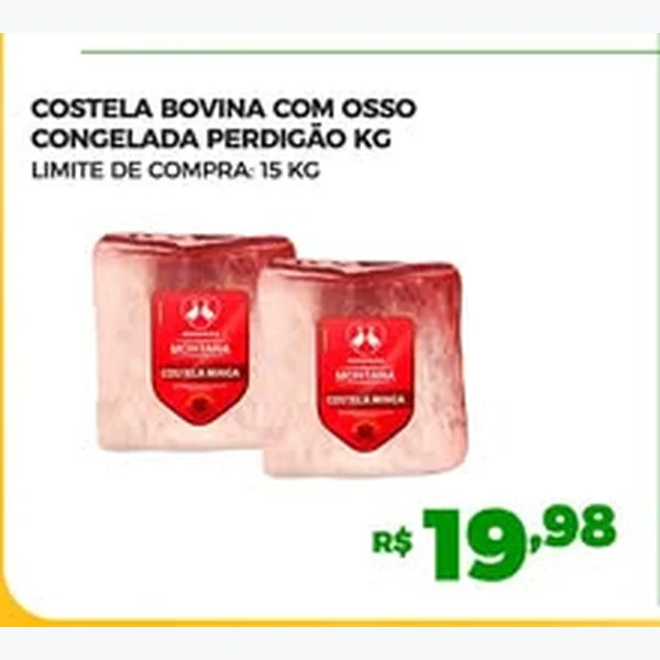 Costela Bovina com Osso Congelada Perdigão