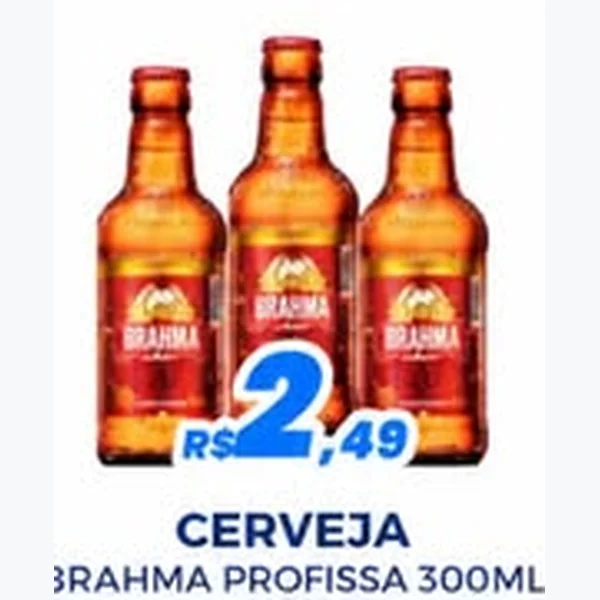 Recorte do encarte de Cerveja Brahma 300 ml
