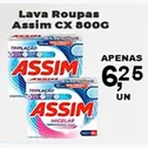 Recorte do encarte de Lava Roupas Assim 800 g