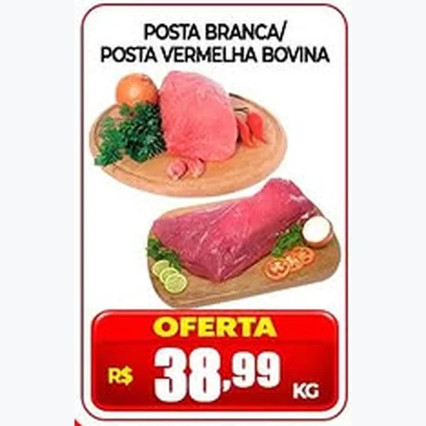 Recorte do encarte de Posta Vermelha Bovina
