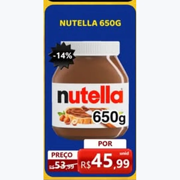 Creme de Avelã Nutella 650 g