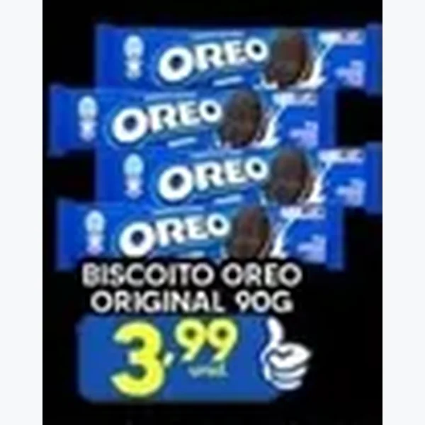 Recorte do encarte de Biscoito Original Oreo 90 g